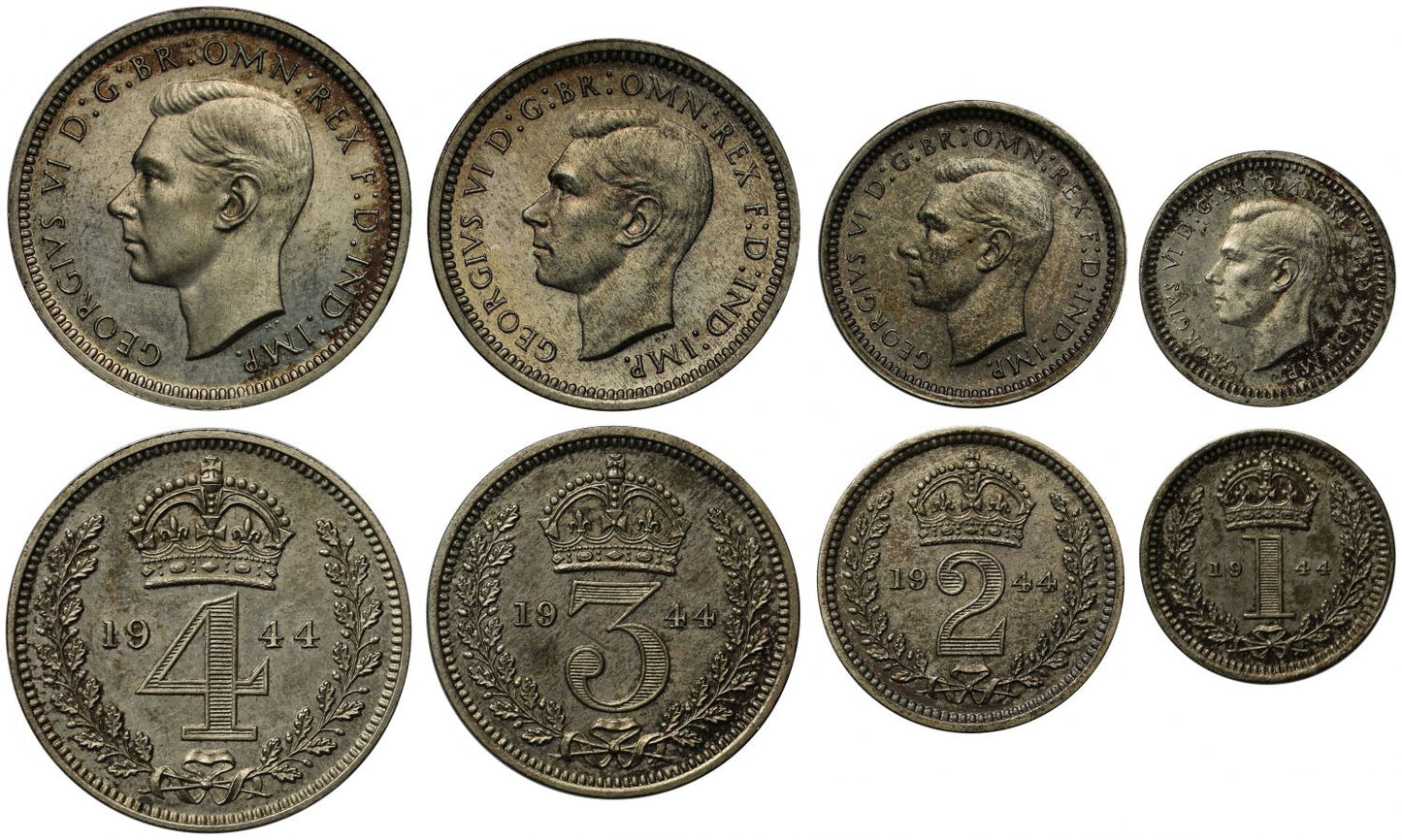 George VI 1944 Maundy Set