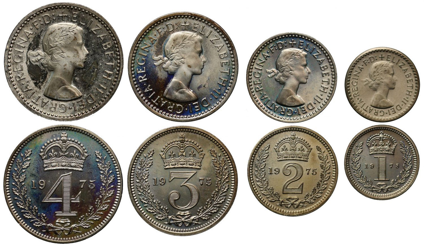 Elizabeth II 1975 Maundy Set