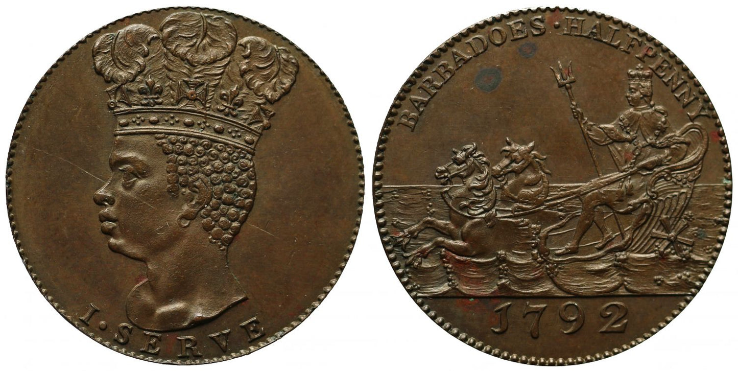 Barbados, 1792 Halfpenny