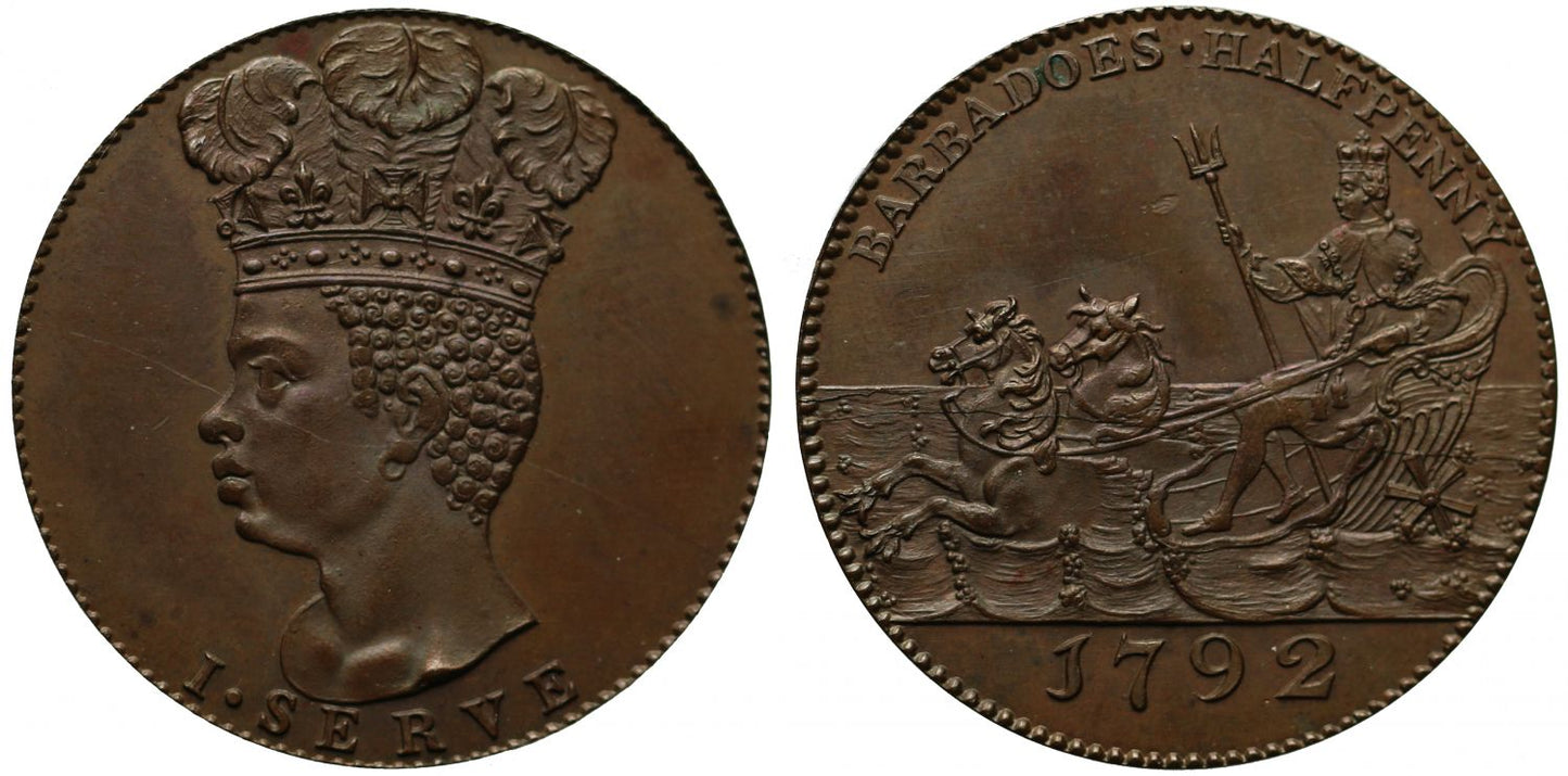 Barbados, 1792 Halfpenny