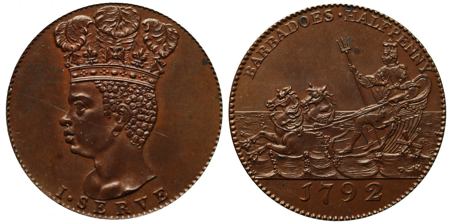 Barbados, 1792 Halfpenny