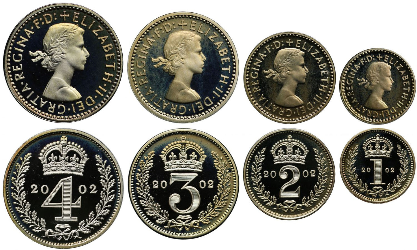 Elizabeth II 2002 Maundy Set VIP box