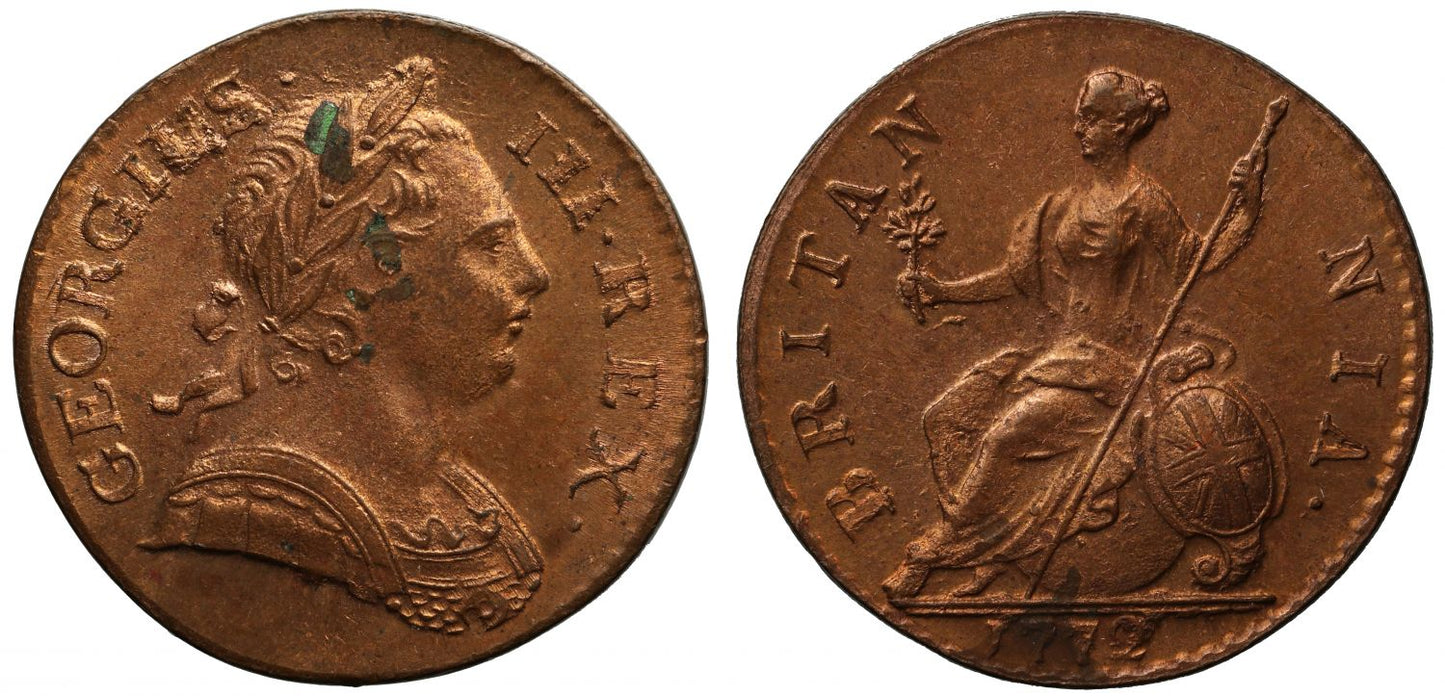 George III 1772 Halfpenny