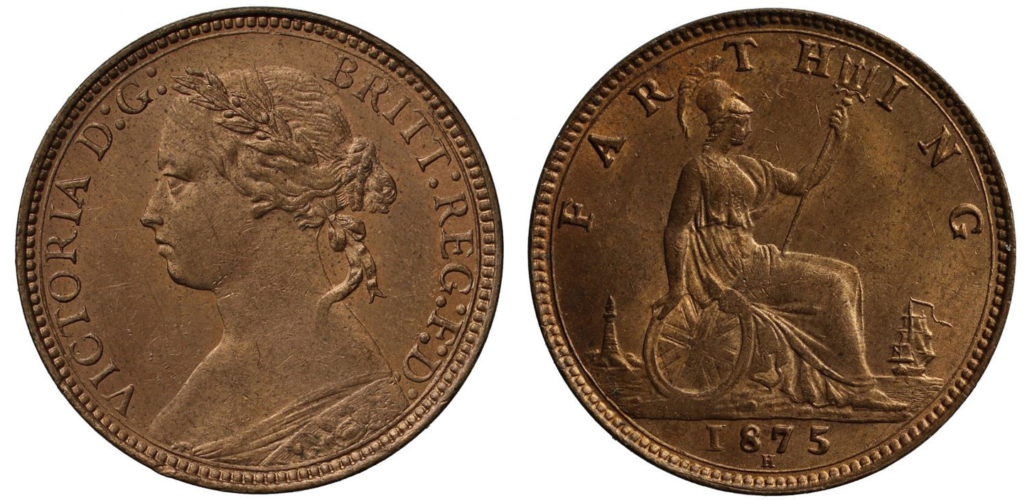 Victoria 1875H Farthing
