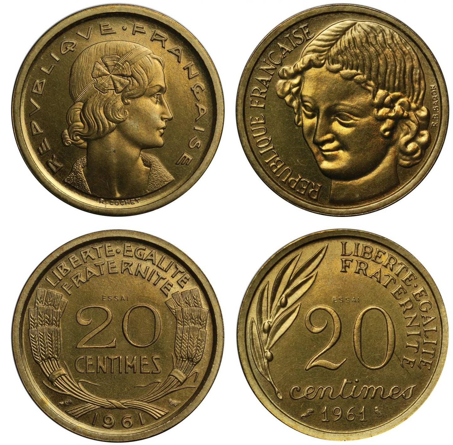 France, 1961 Essais Monnaie de Paris Set