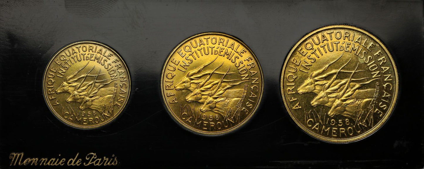 Cameroon, 1958 Essais Monnaie de Paris Set