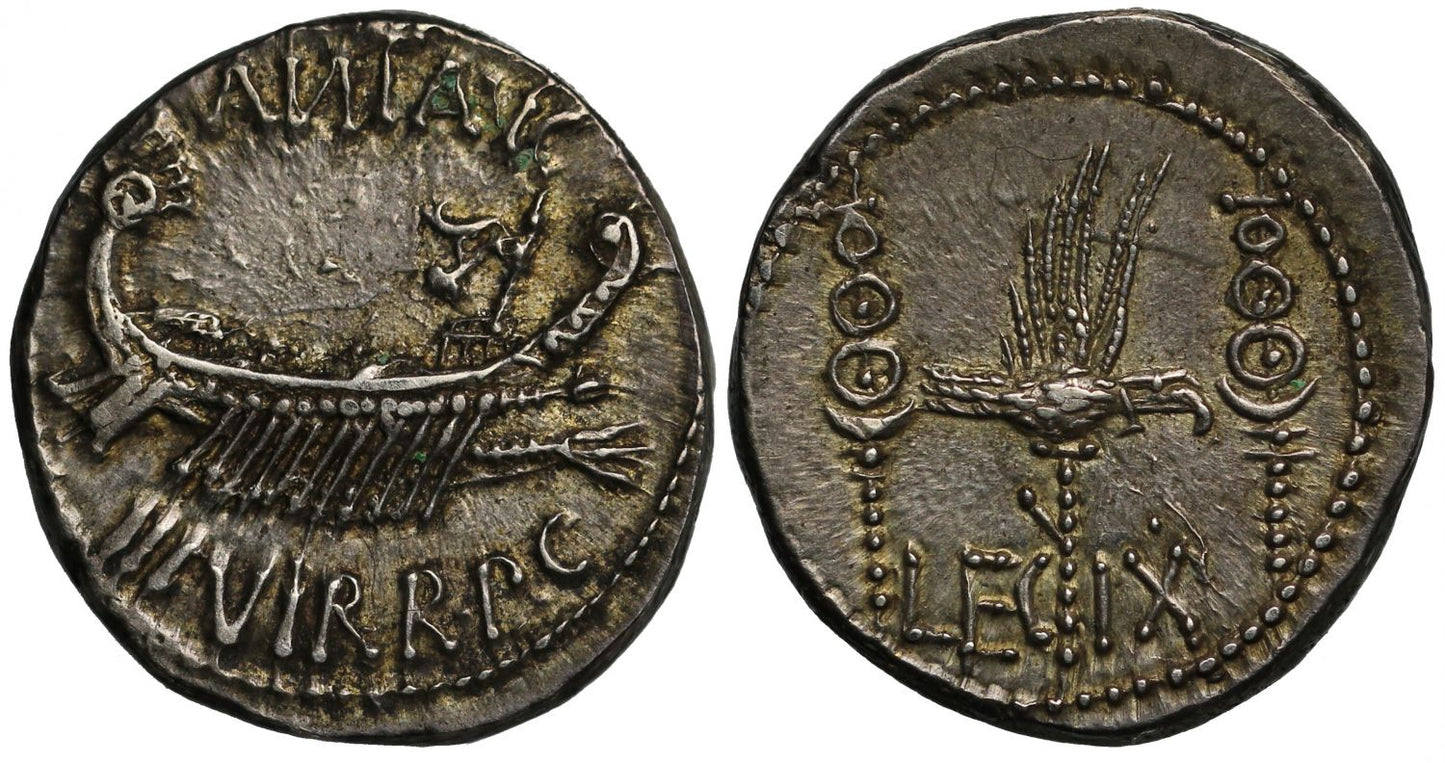 Mark Antony, Silver Legionary Denarius