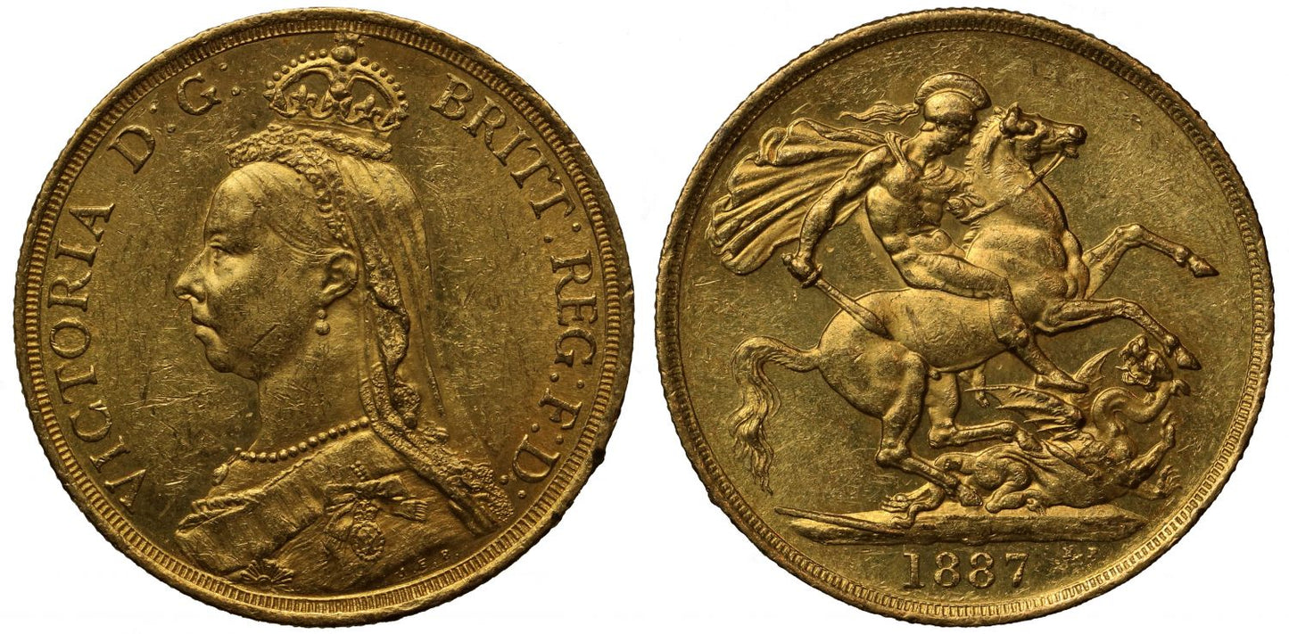 Victoria 1887 Jubilee Two Pounds