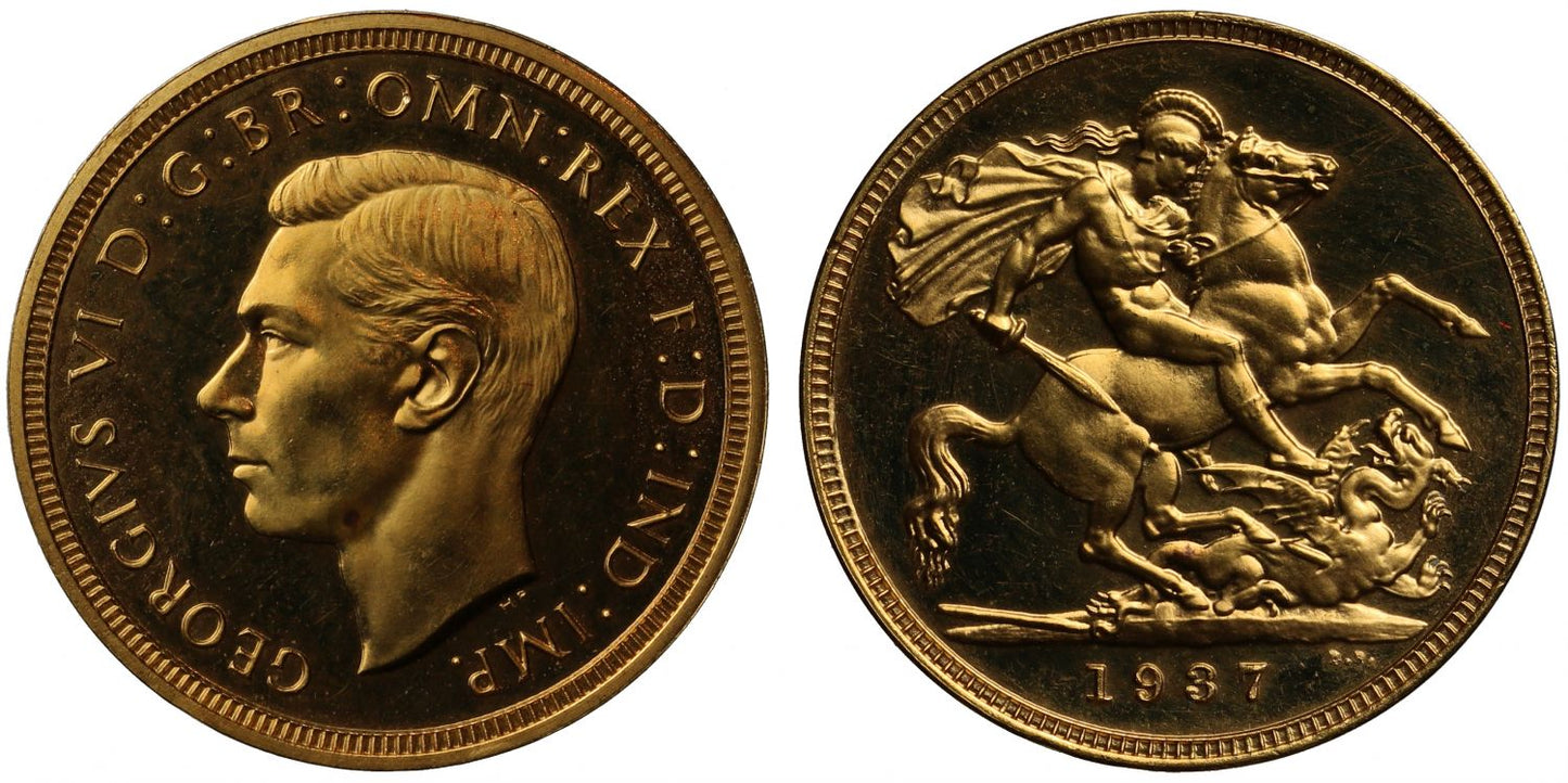 George VI 1937 Proof Sovereign PF64 CAMEO