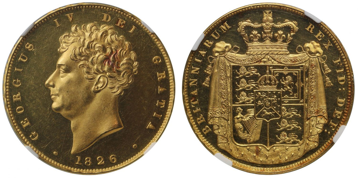 George IV 1826 Proof Two Pounds PF63 CAMEO