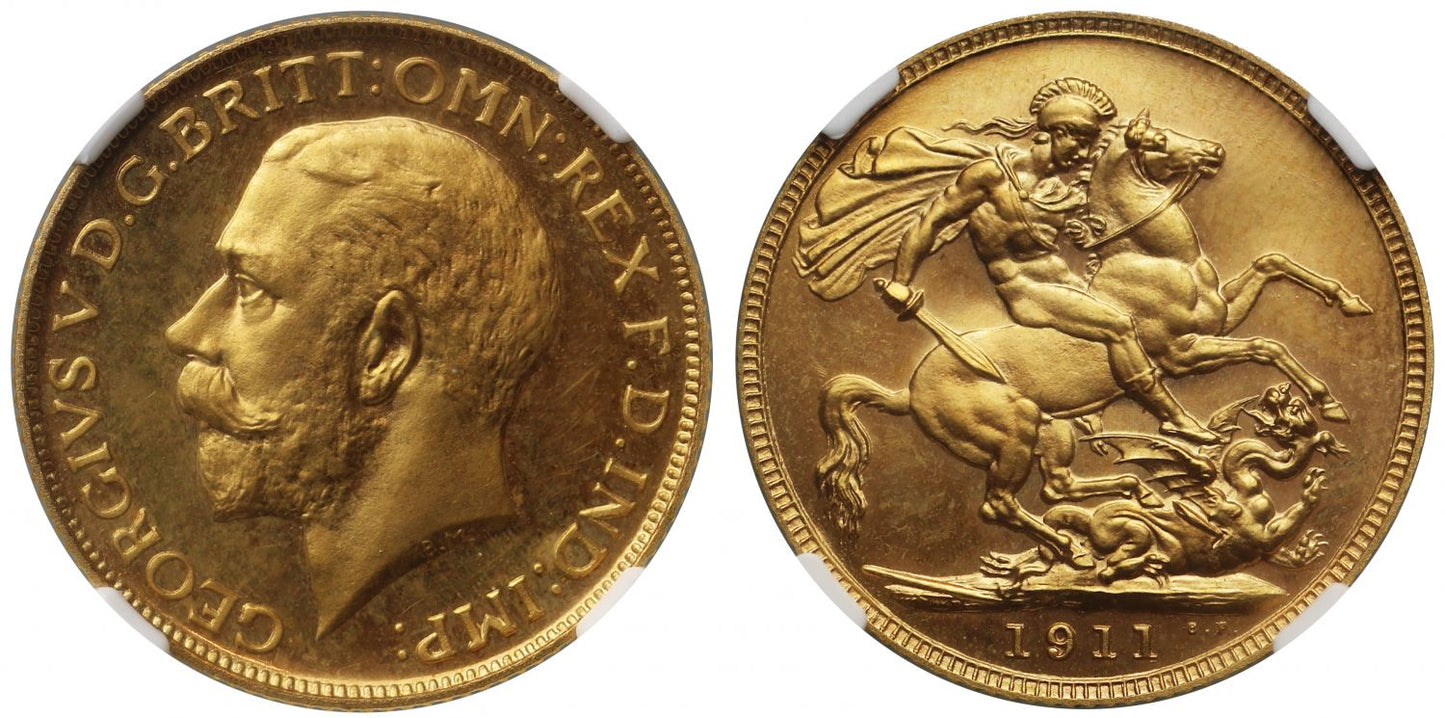 George V 1911 Proof Sovereign PF64
