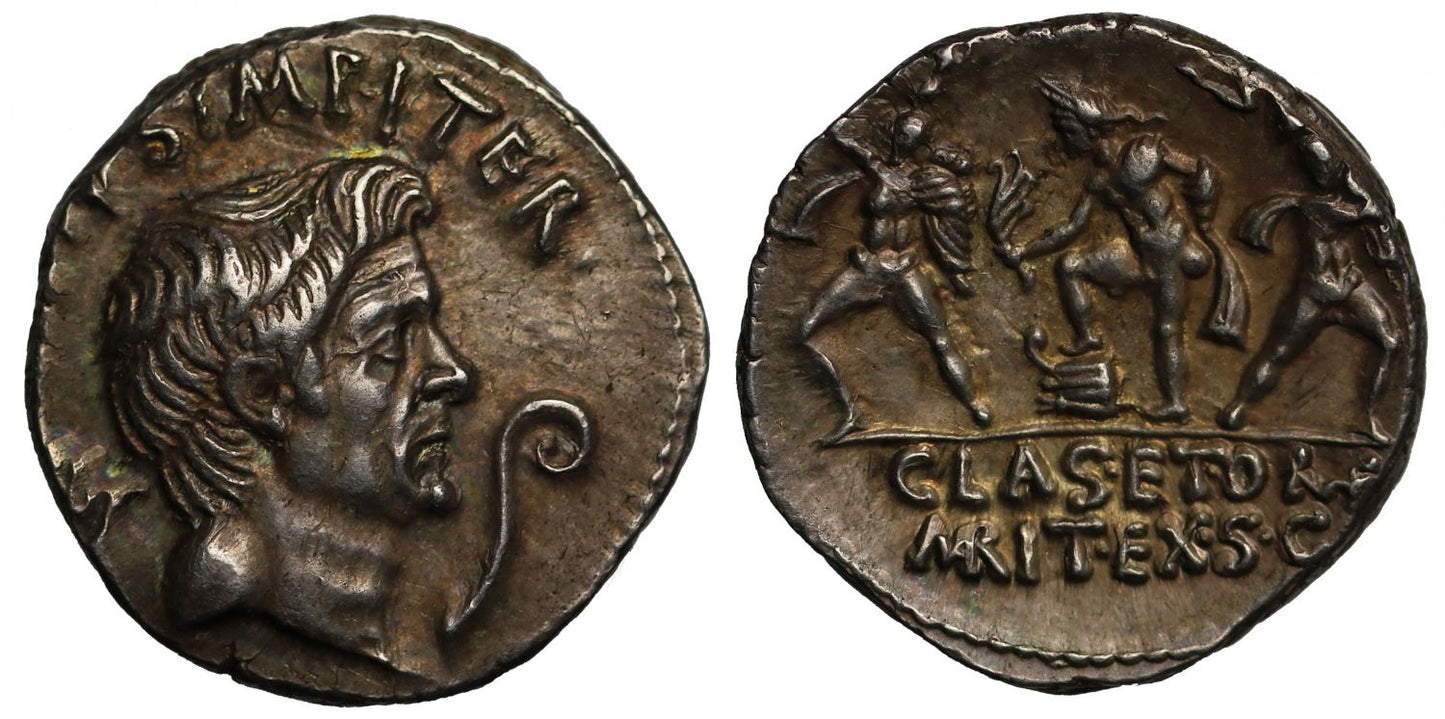 Sextus Pompey, Silver Denarius