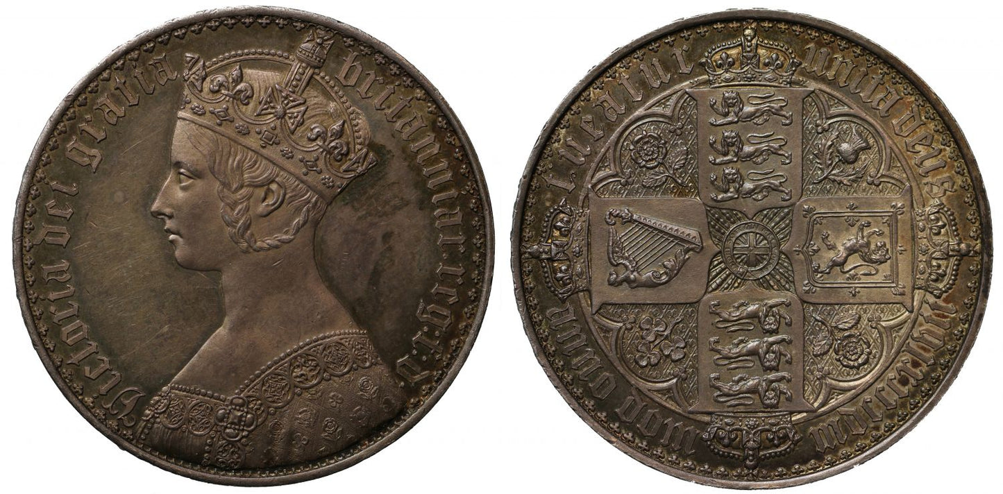 Victoria 1847 proof Gothic Crown PF61