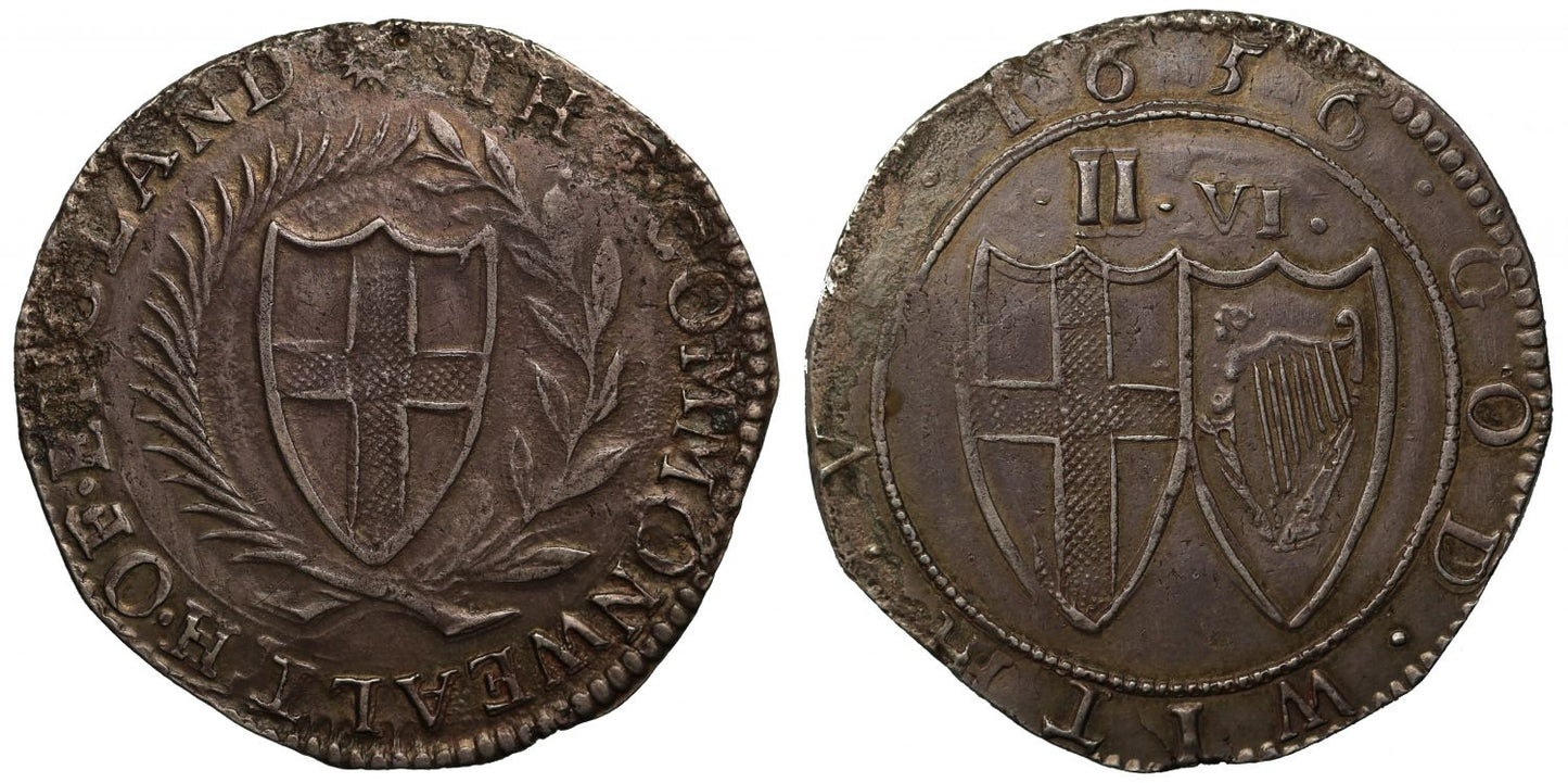 Commonwealth 1656 Halfcrown