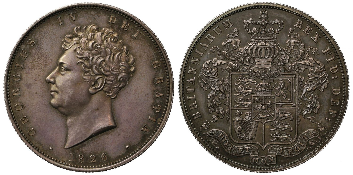 George IV 1826 proof Halfcrown, as issued in the proof sets, PF61