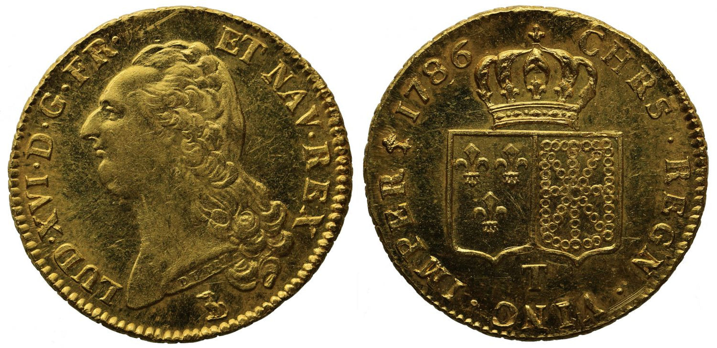 France, 1786-T Double Louis d'Or