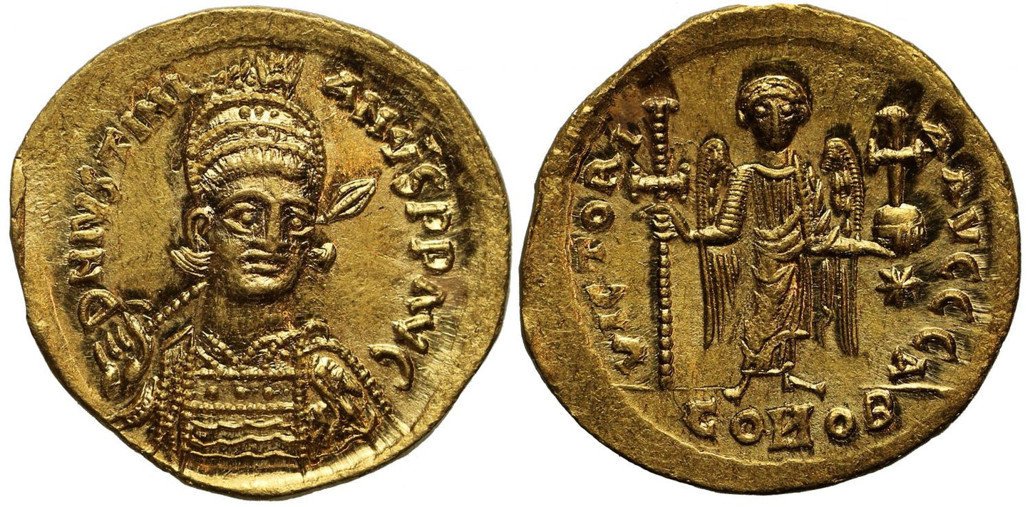 Justinian I, Gold Solidus