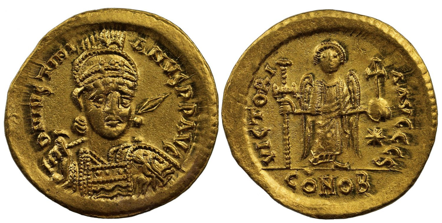 Justinian I, Gold Solidus
