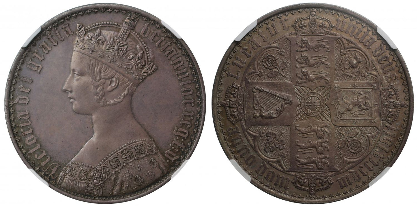 Victoria 1847 proof Gothic Crown PF63