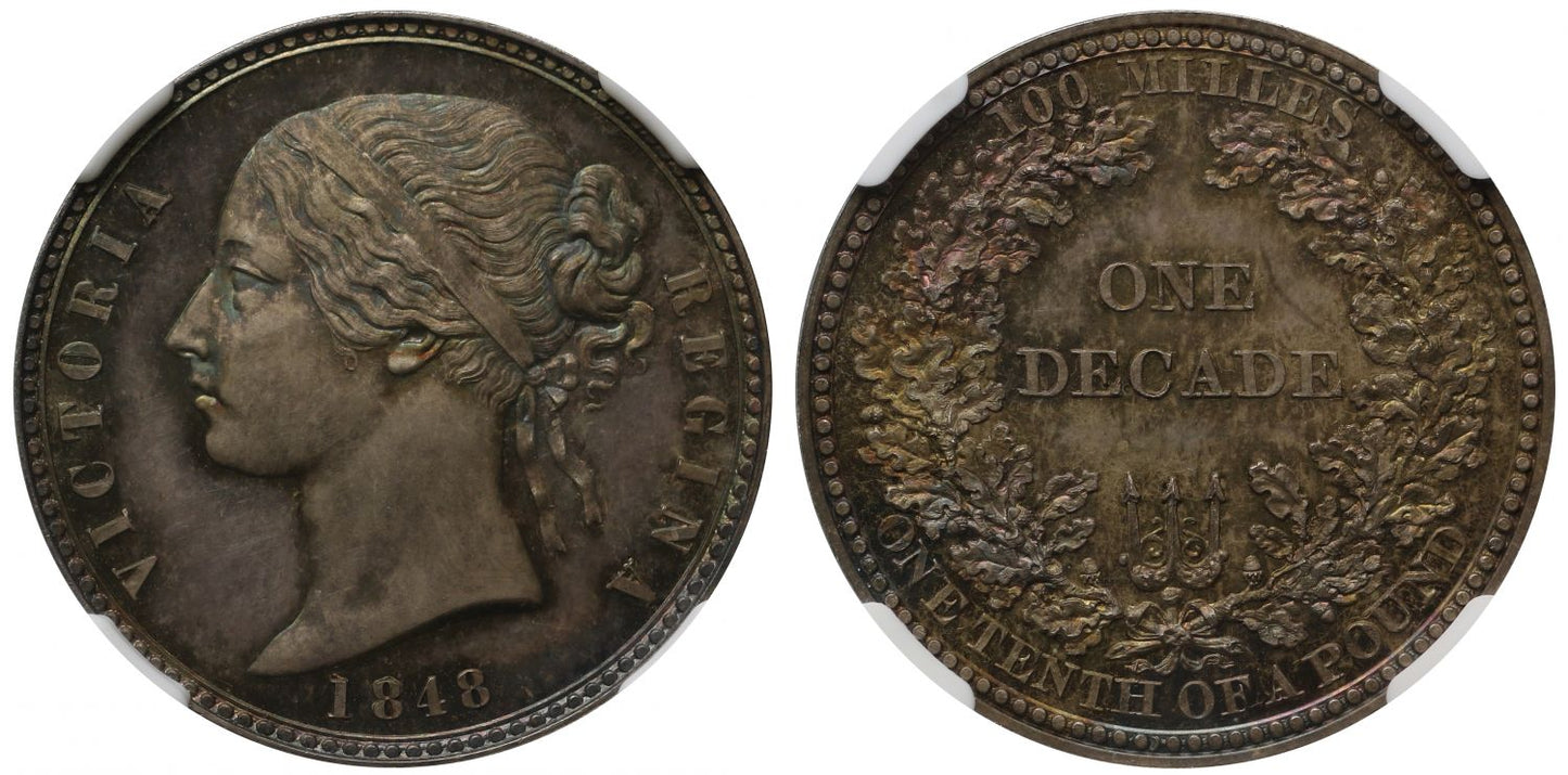 Victoria 1848 Pattern Florin PF65