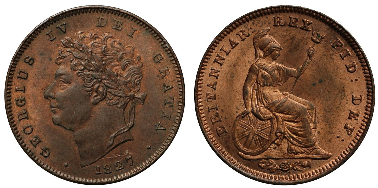 George IV 1827 Third Farthing
