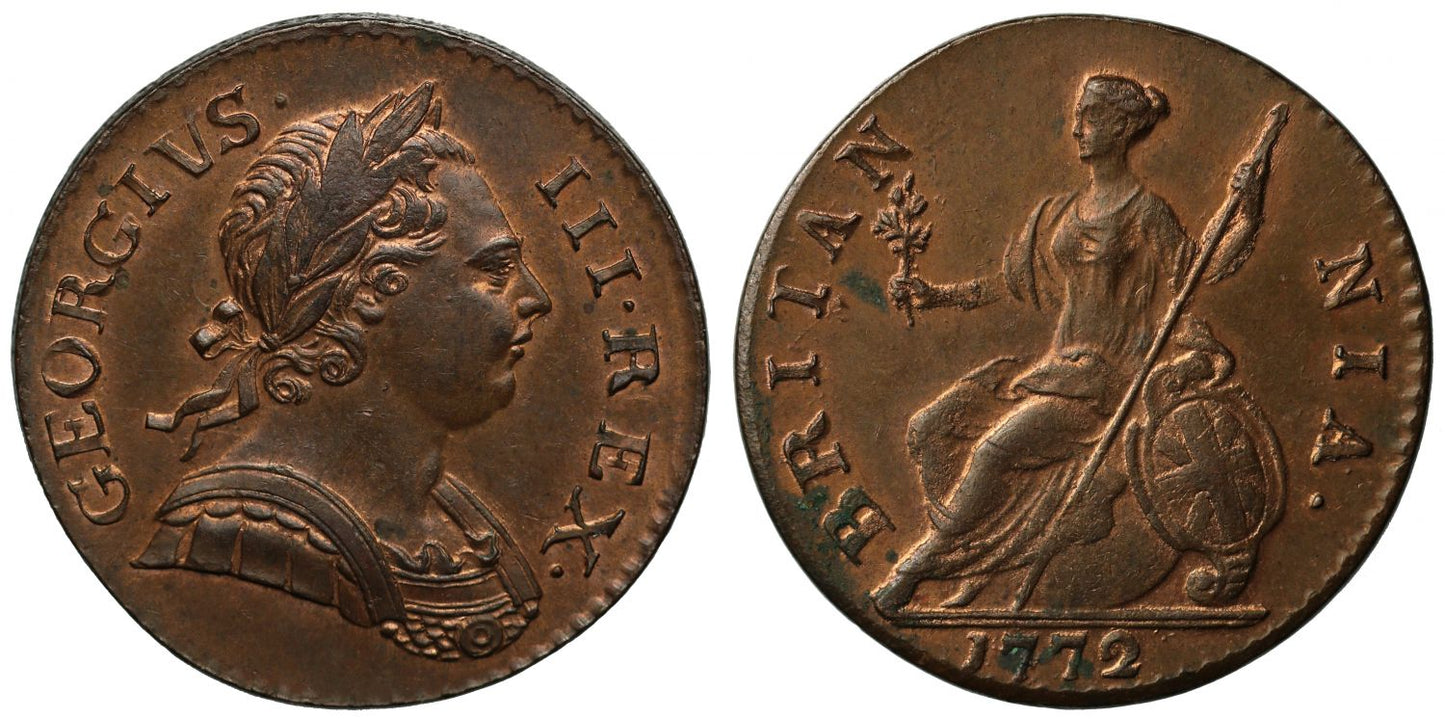 George III 1772 Halfpenny