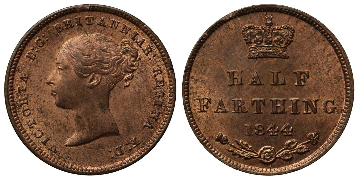 Victoria 1844 Half-Farthing