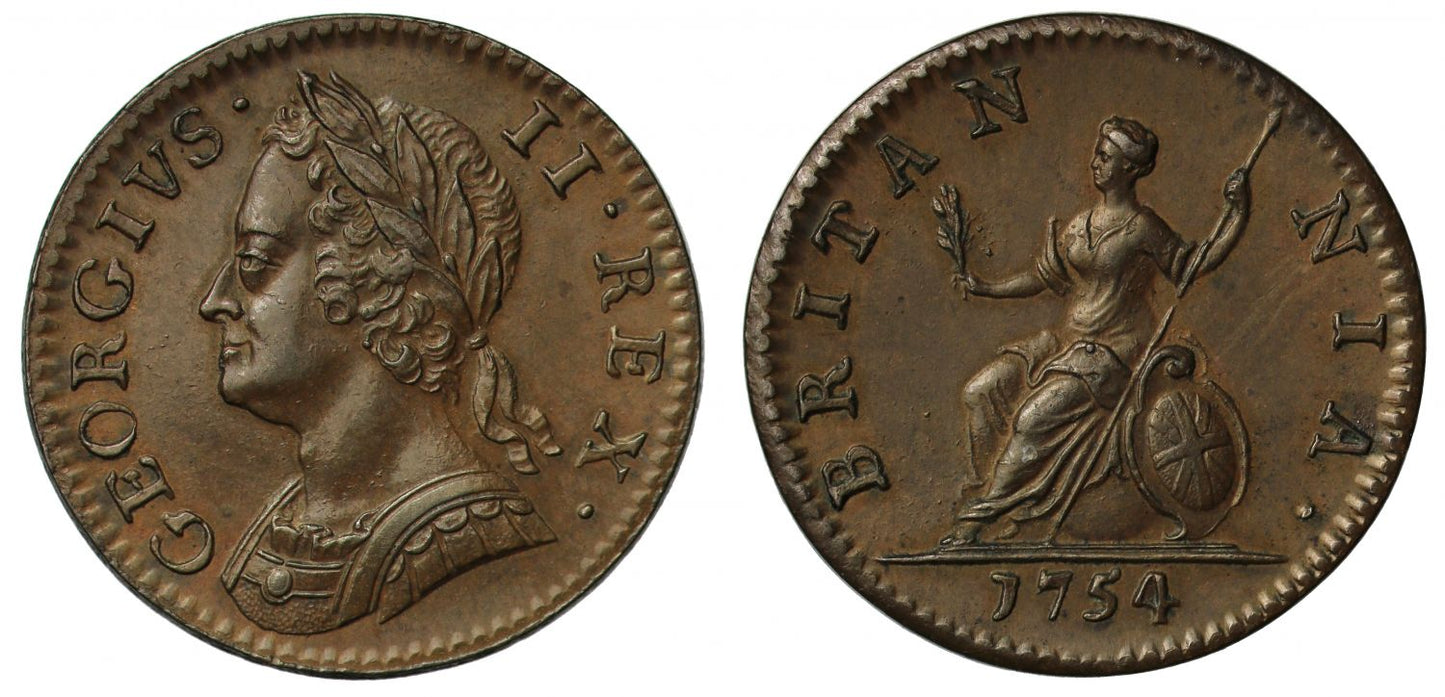 George II 1754 Farthing