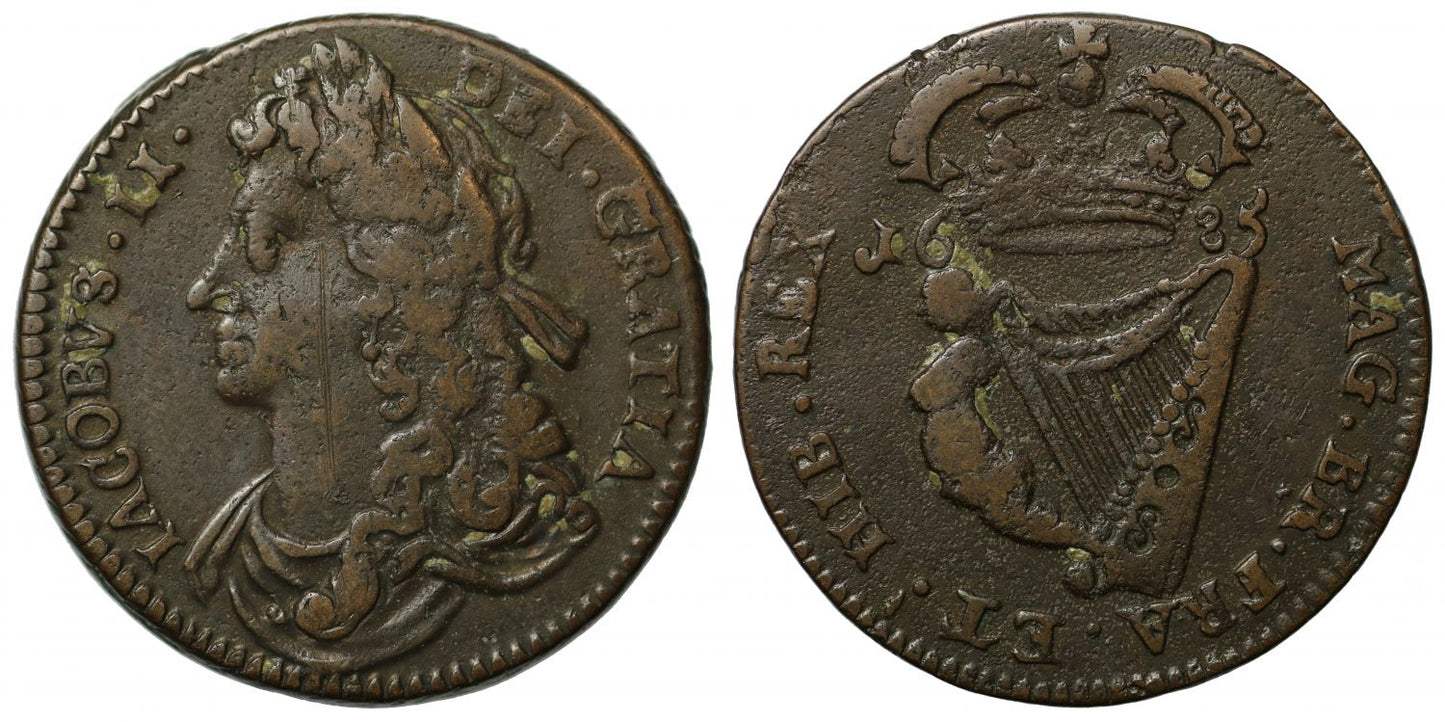 Ireland, James II 1685 Halfpenny