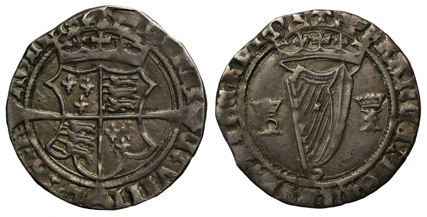 Ireland, Henry VIII harp Groat
