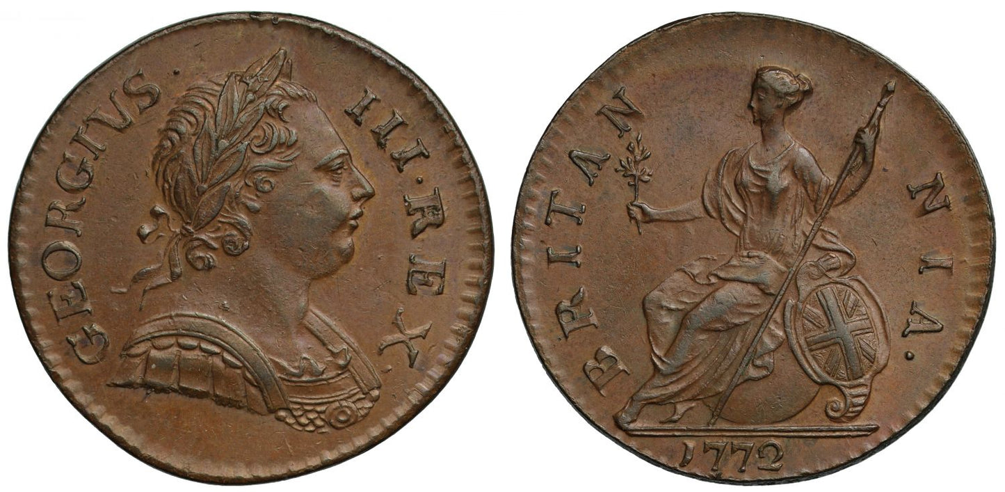 George III 1772 Halfpenny