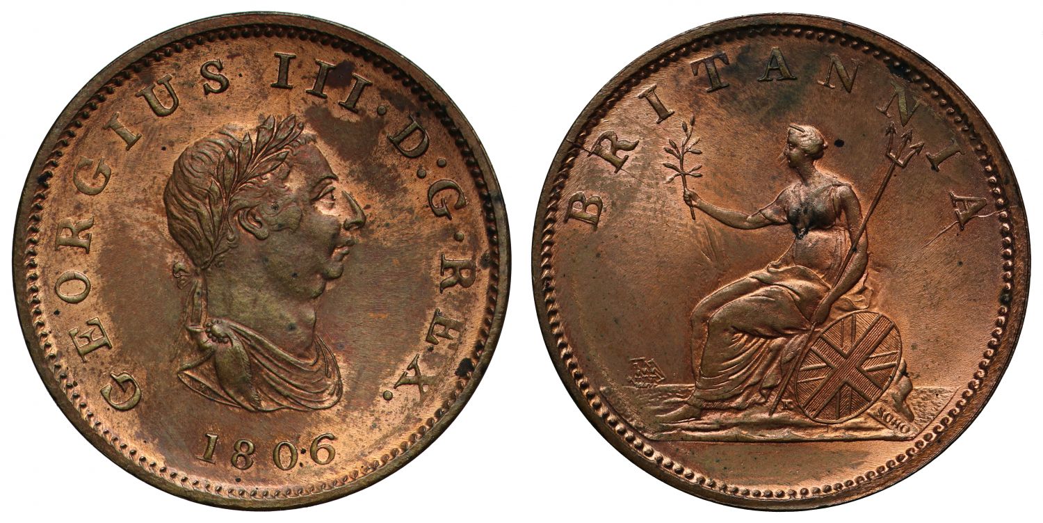 George III 1806 Halfpenny