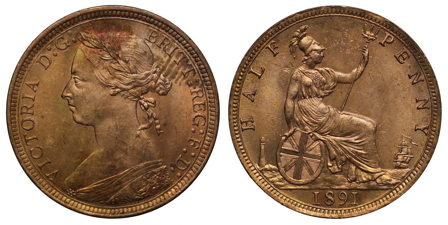 Victoria 1891 Halfpenny