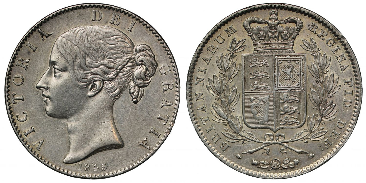 Victoria 1845 Young head Crown