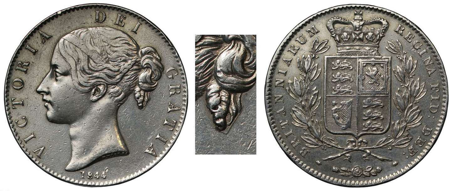 Victoria 1844 Pattern Crown, unfinished die
