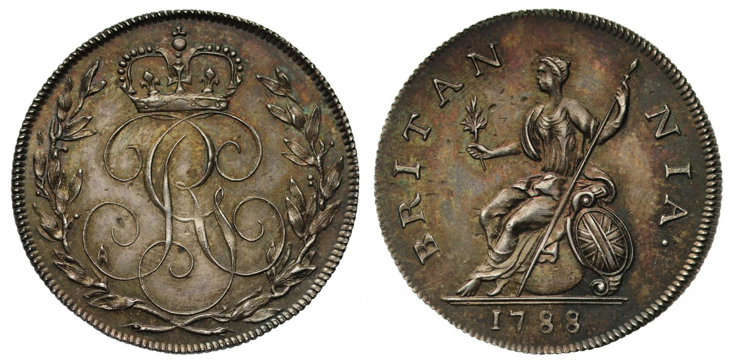 George III 1788 Droz Sixpence