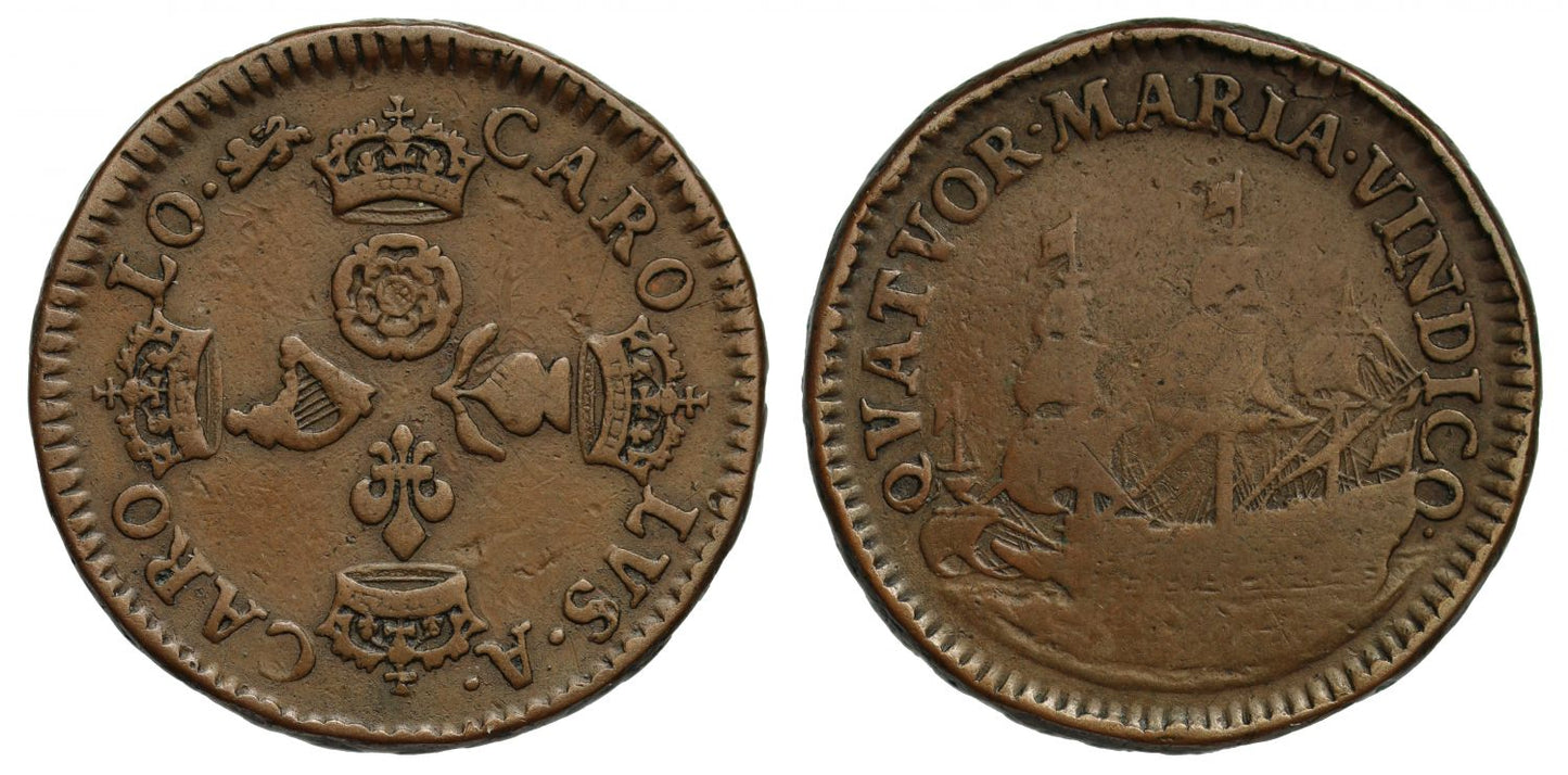 Charles II Pattern Farthing Peck 397