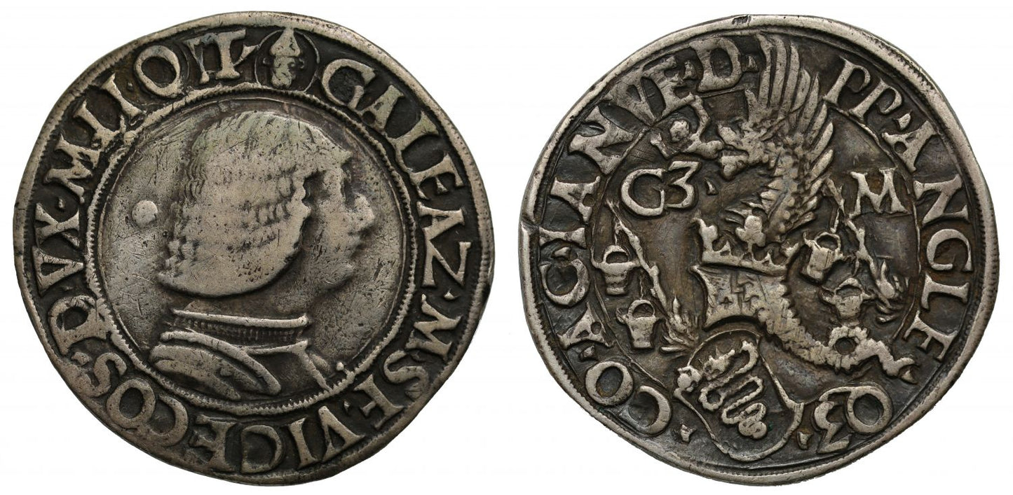 Italy, Milan, Galeazzo Maria Sforza Testone