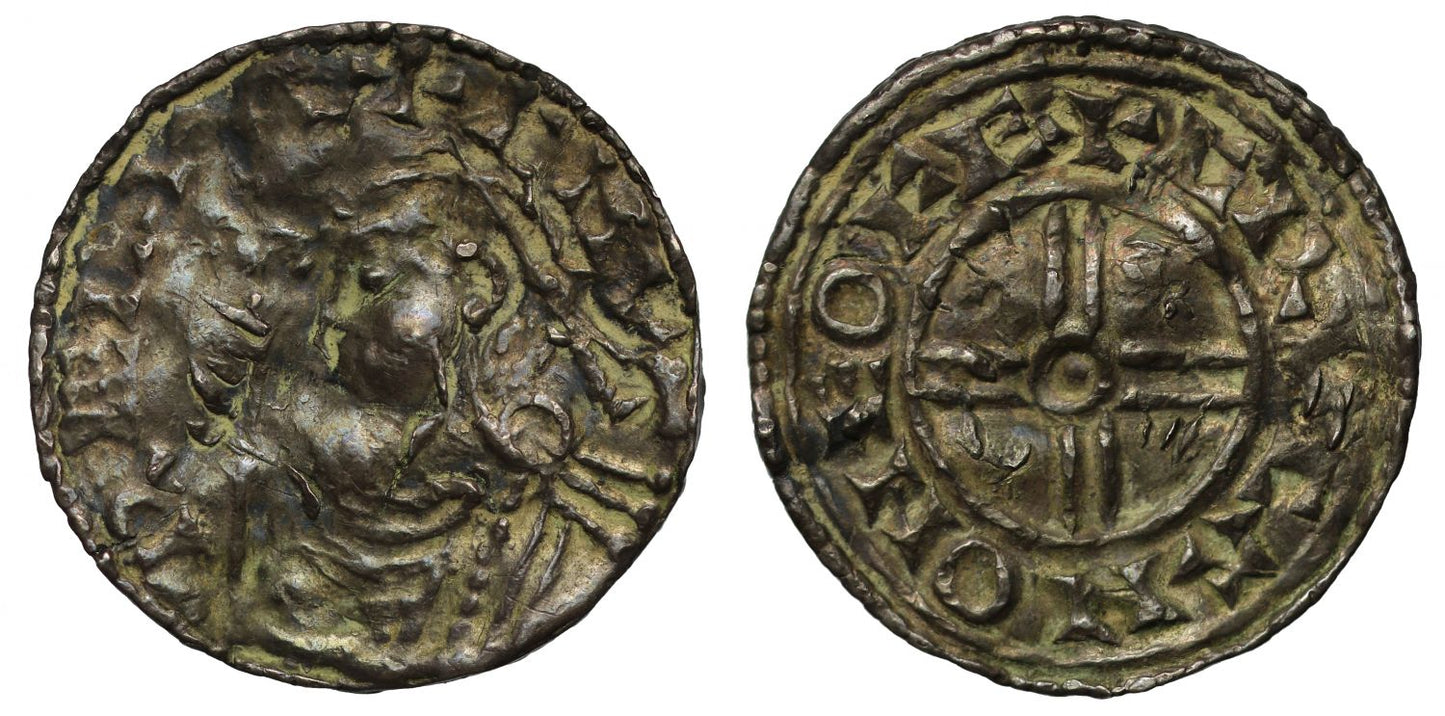 Canute Short cross type Penny, York, Crucan