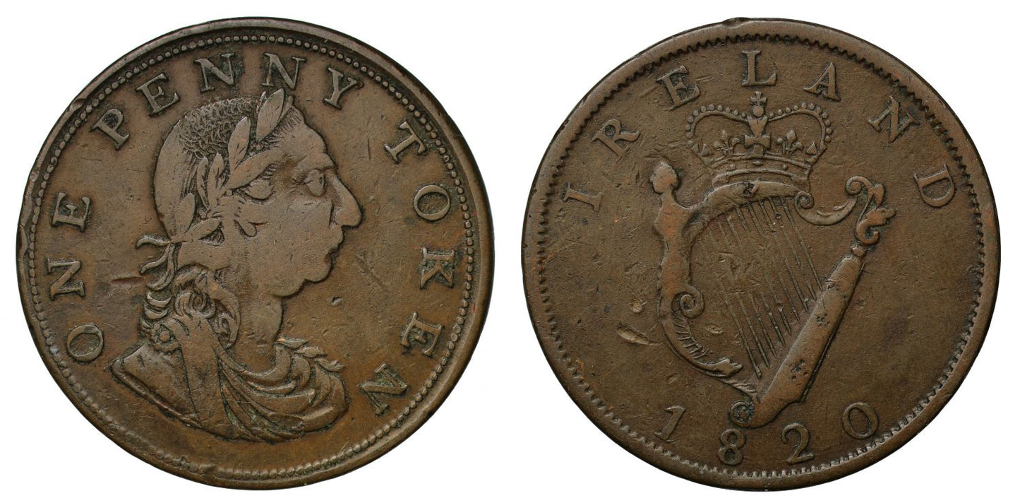 Ireland, Dublin 1820 Penny (Davis 42)