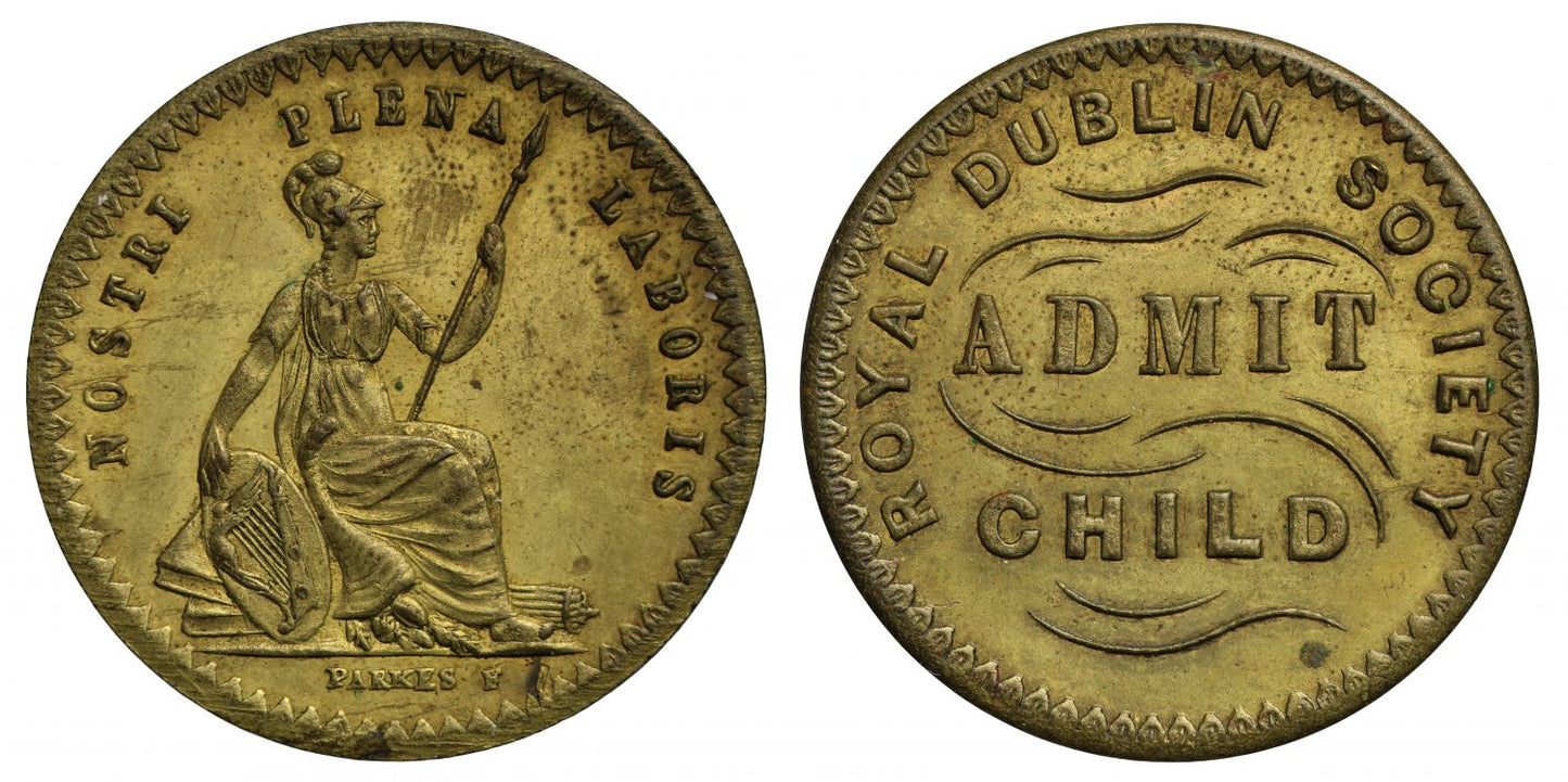Ireland, Royal Dublin Society Child Admission Ticket