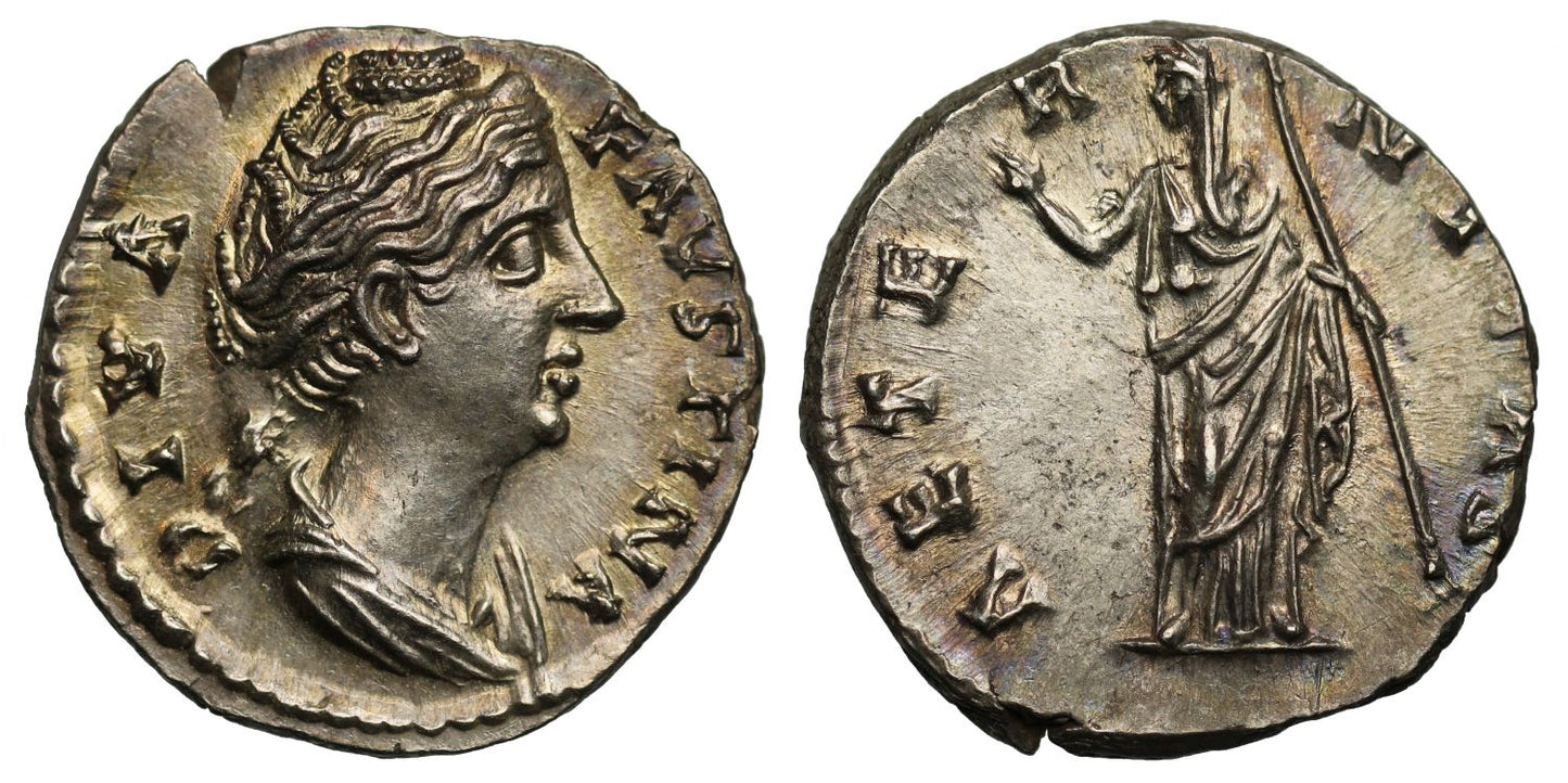 Diva Faustina Snr., Silver Denarius