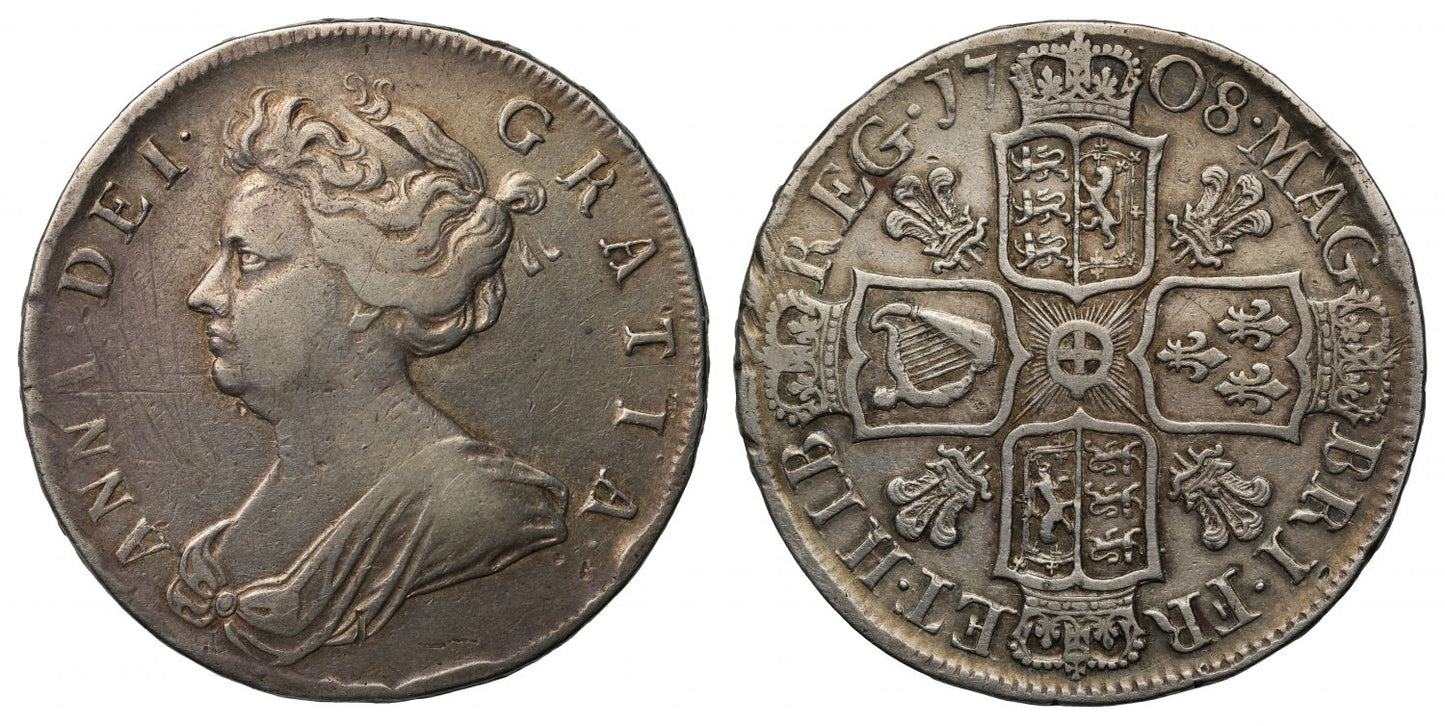 Anne 1708 Halfcrown