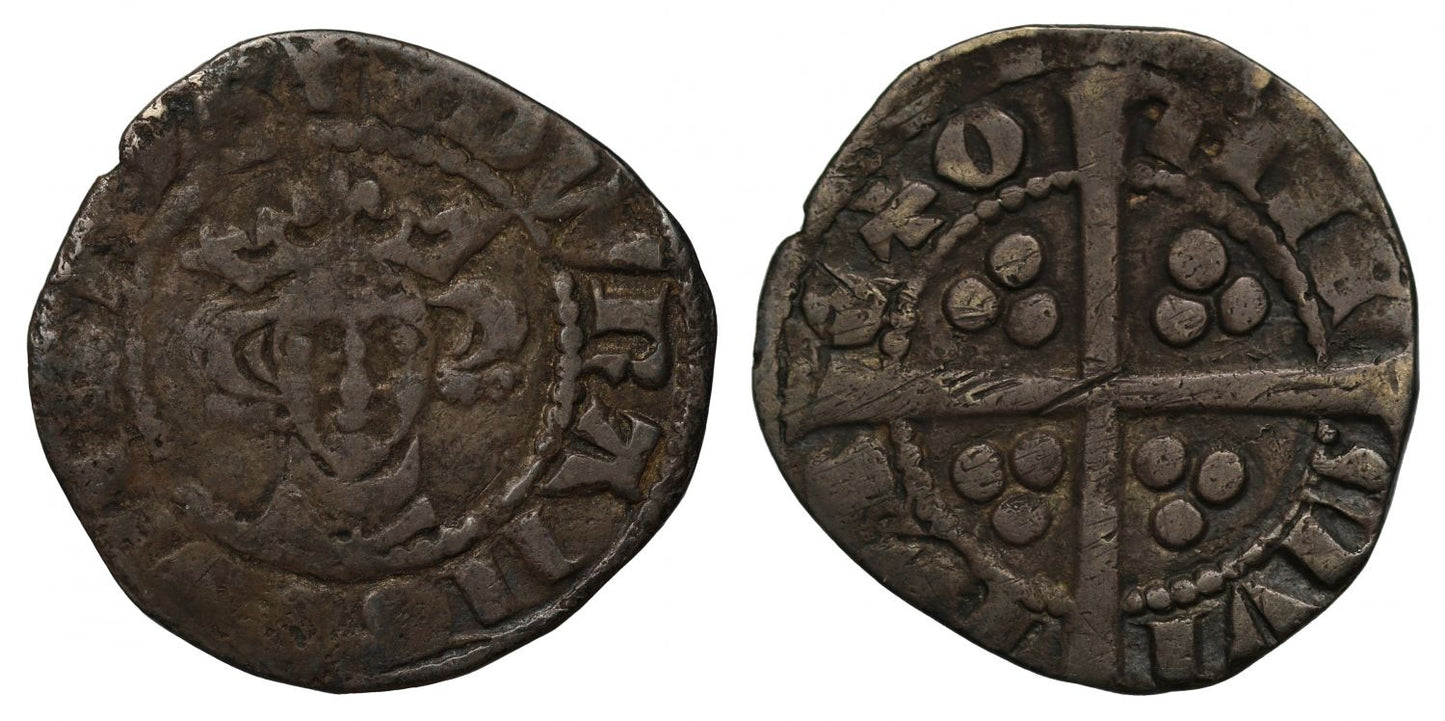 Edward I Penny, Long cross type, Exeter, ex Baldwin vault