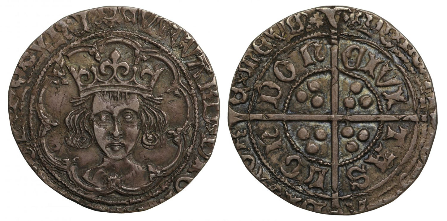 Edward IV, second reign Groat, London, type XXI