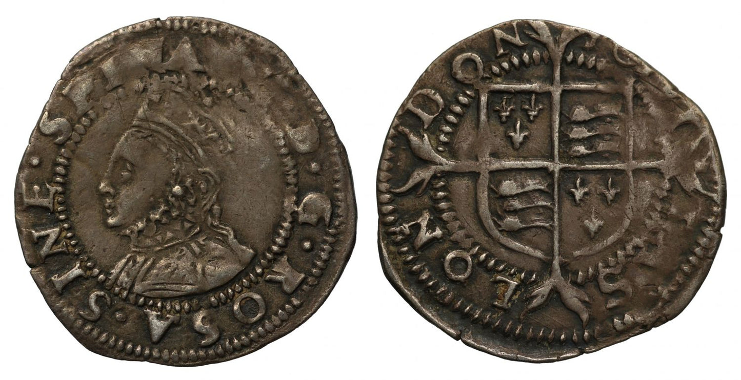 Elizabeth I Penny London, 6th issue mm bell