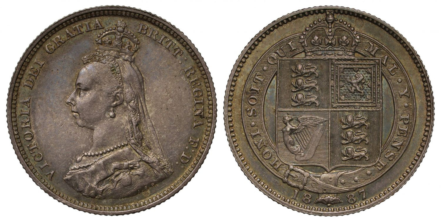 Victoria 1887 Jubilee head Shilling