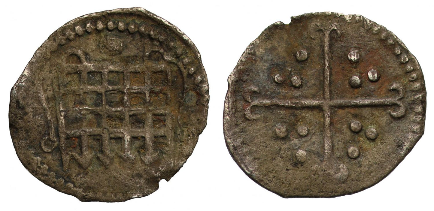 Elizabeth I silver Halfpenny mm tun