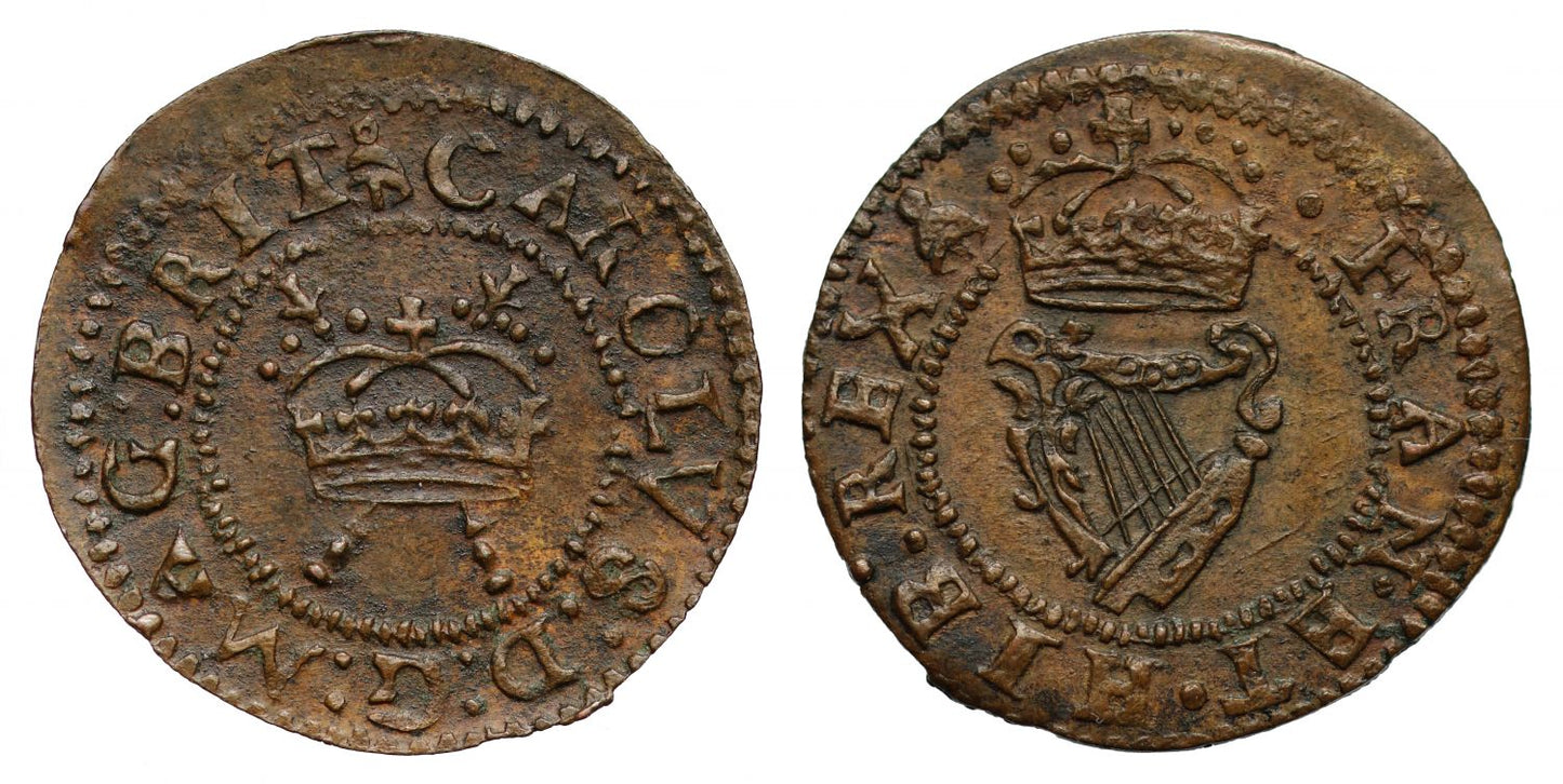 Charles I Maltravers Farthing type 3b mm bell