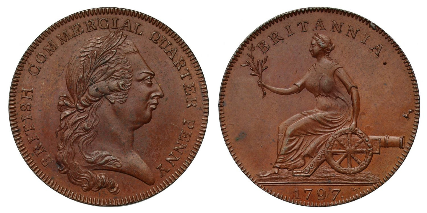 George III 1797 British Commercial Farthing